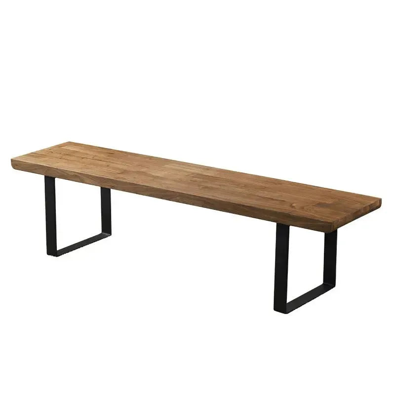 Industrial pine wood dining bench u shape conceptual design.