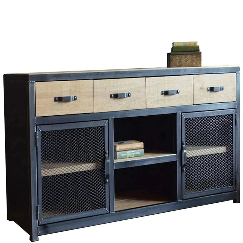 Industrial steel storage cabinet mysteel in white background.