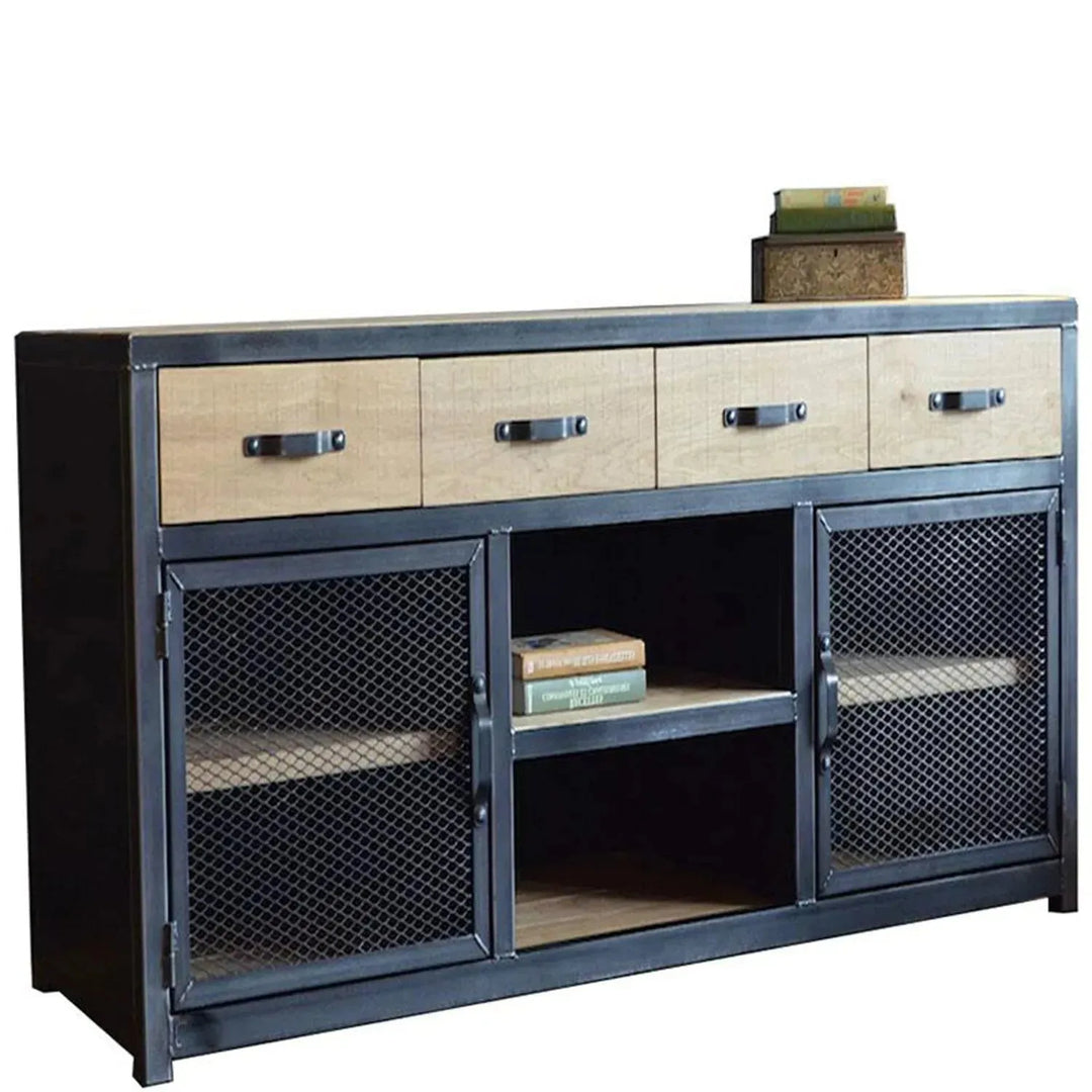 Industrial steel storage cabinet mysteel in white background.