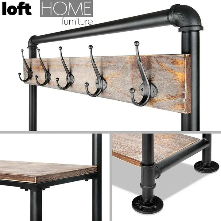 Industrial wood clothes hanger faucet material variants.