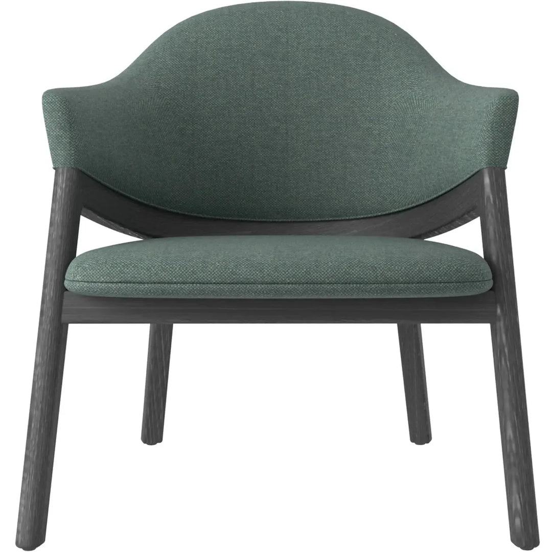 Japandi fabric 1 seater sofa hug in details.