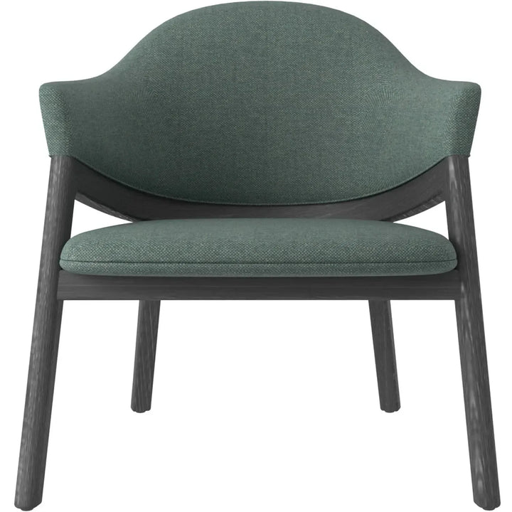 Japandi fabric 1 seater sofa hug in details.