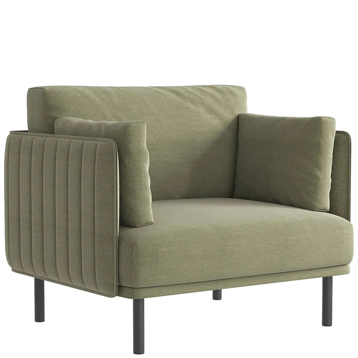 Minimalist fabric 1 seater sofa muti in still life.