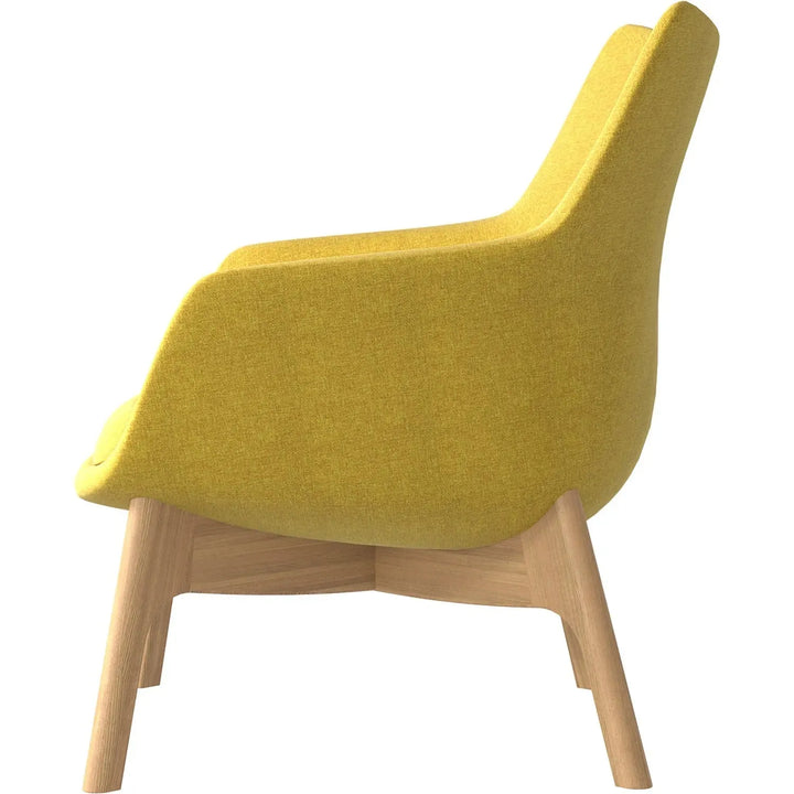 Scandinavian fabric 1 seater sofa sys low back material variants.