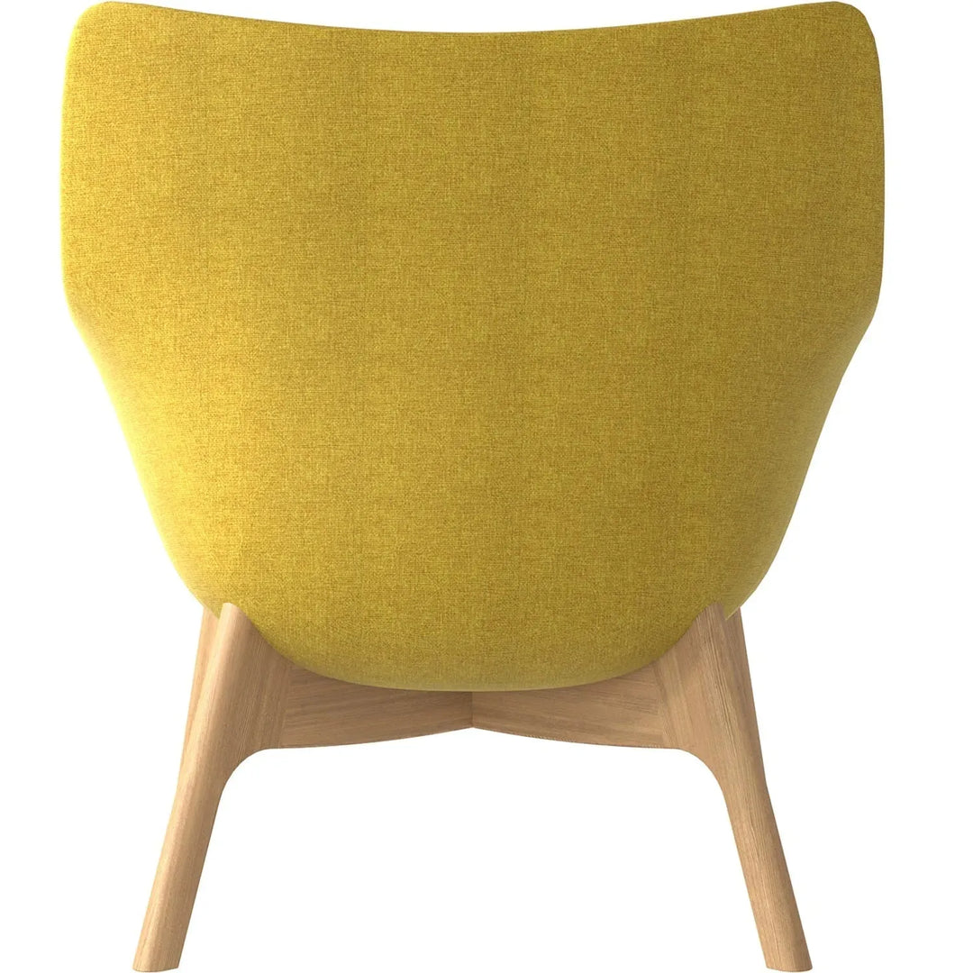 Scandinavian fabric 1 seater sofa sys low back with context.