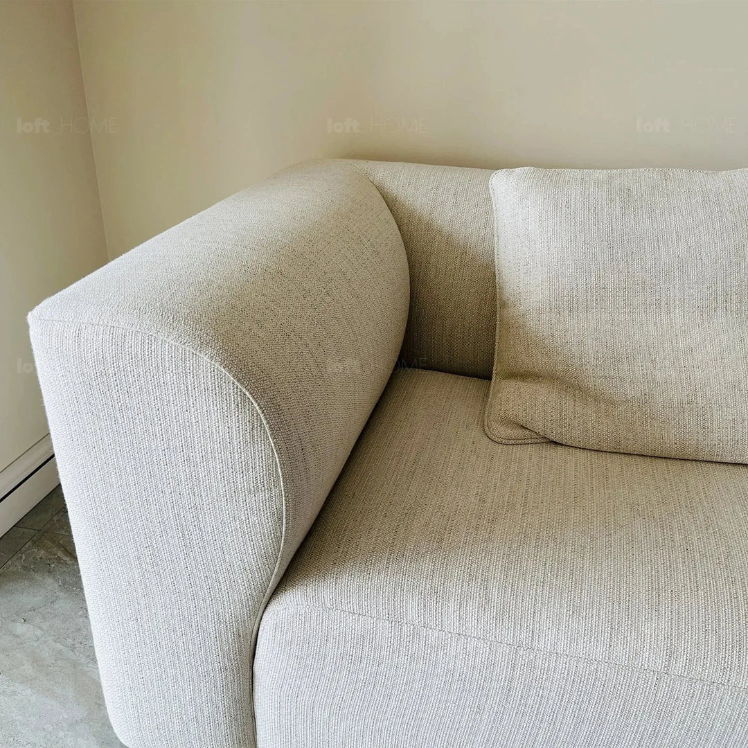 Minimalist fabric 3 seater sofa flower environmental situation.