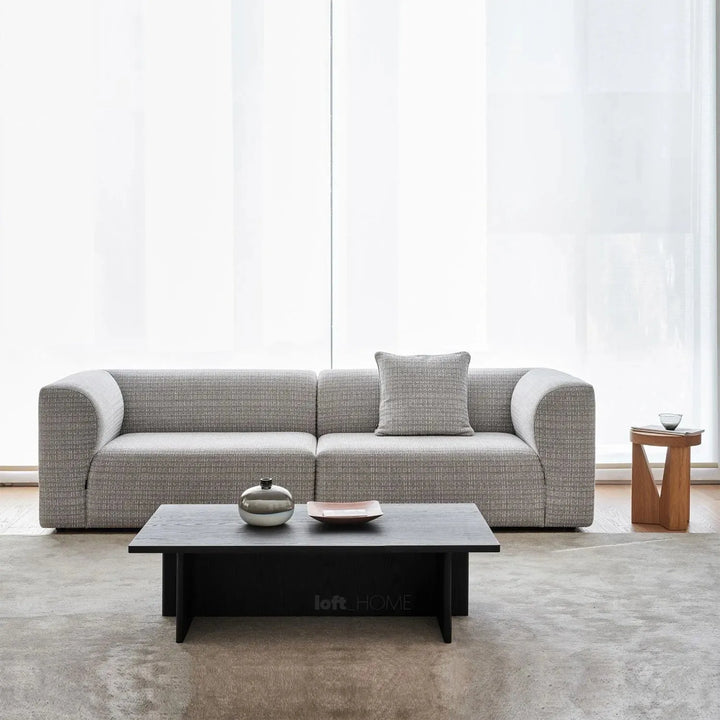 Minimalist fabric 3 seater sofa flower situational feels.