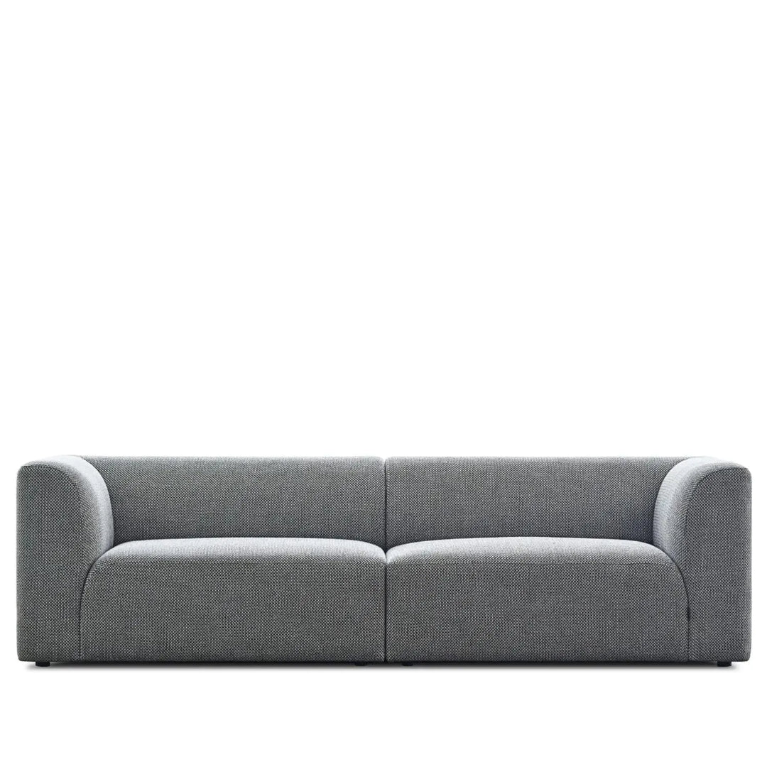 Minimalist fabric 3 seater sofa flower detail 4.