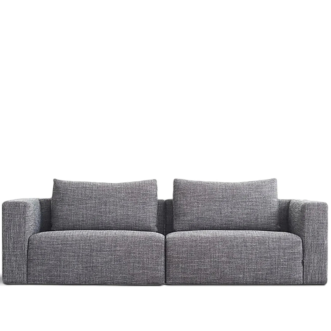 Minimalist fabric 3.5 seater sofa bri layered structure.