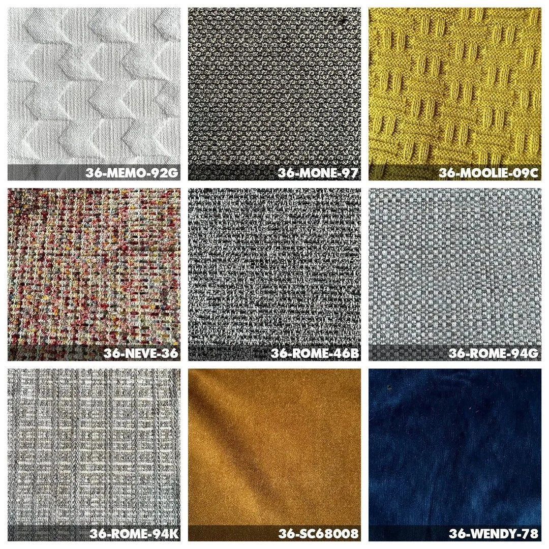 Minimalist fabric 3.5 seater sofa bri in real life style.