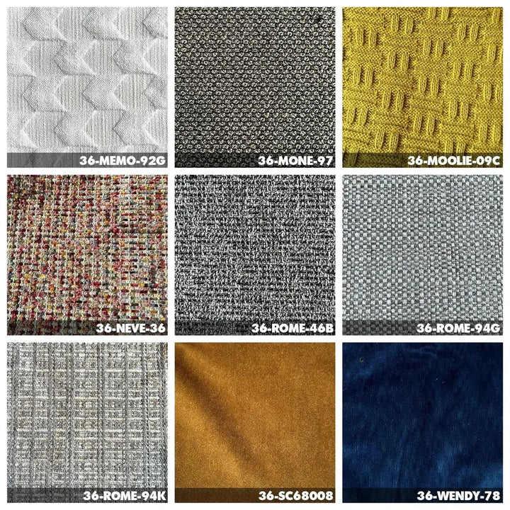 Minimalist fabric 3.5 seater sofa bri in real life style.
