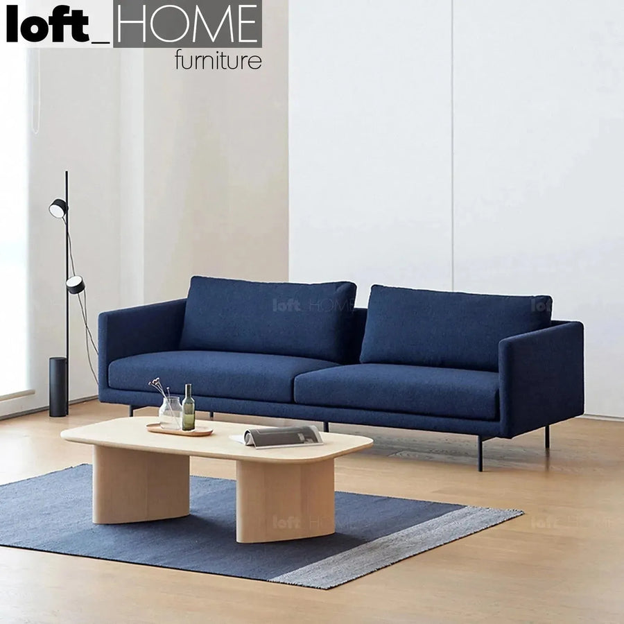 Minimalist fabric 4 seater sofa rina primary product view.