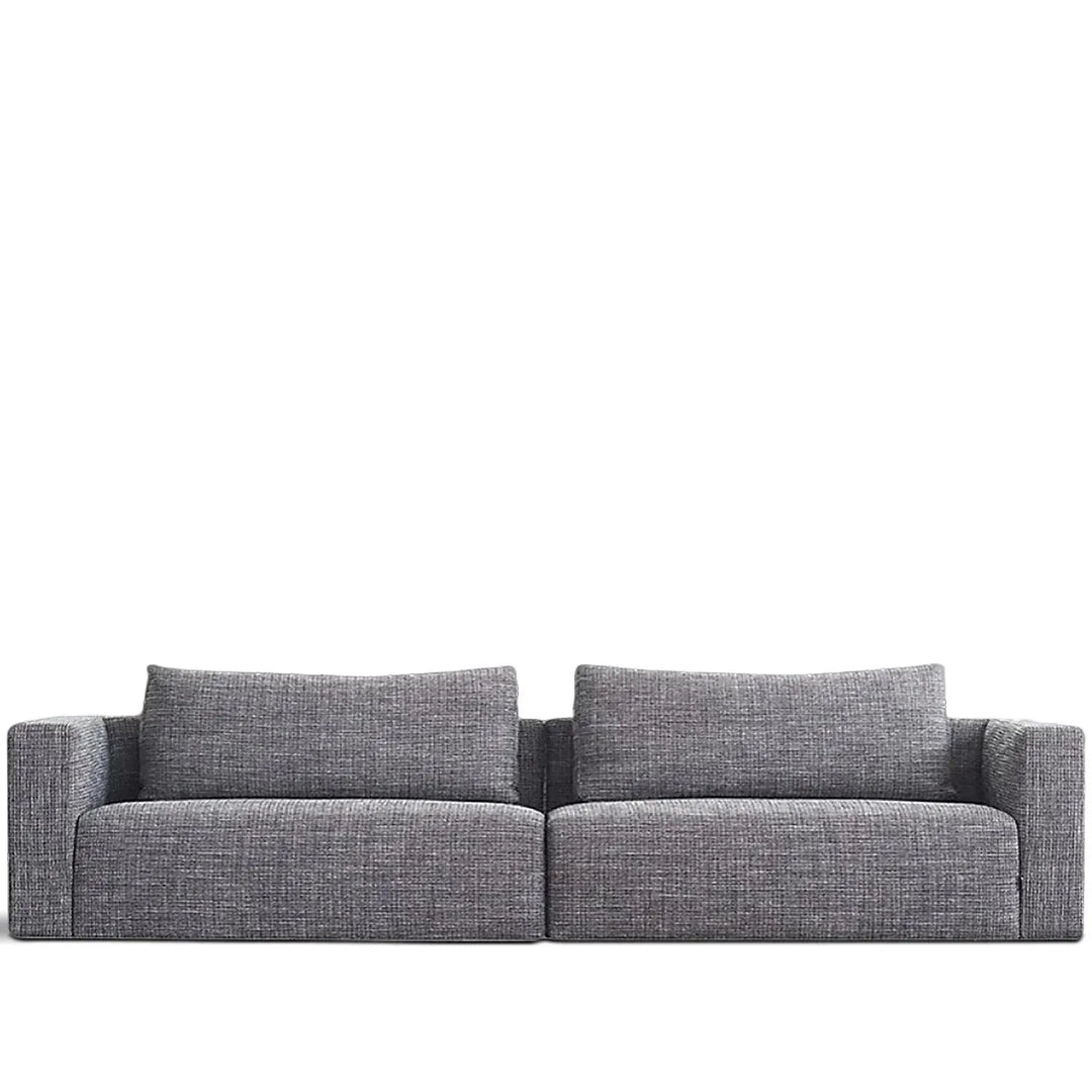Minimalist fabric 4.5 seater sofa bri layered structure.