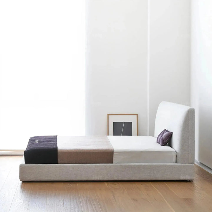 Minimalist fabric bed lines environmental situation.