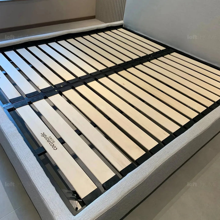 Minimalist fabric bed lines conceptual design.