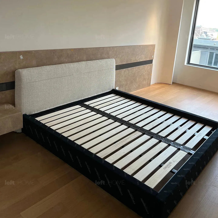 Minimalist fabric bed muuo conceptual design.