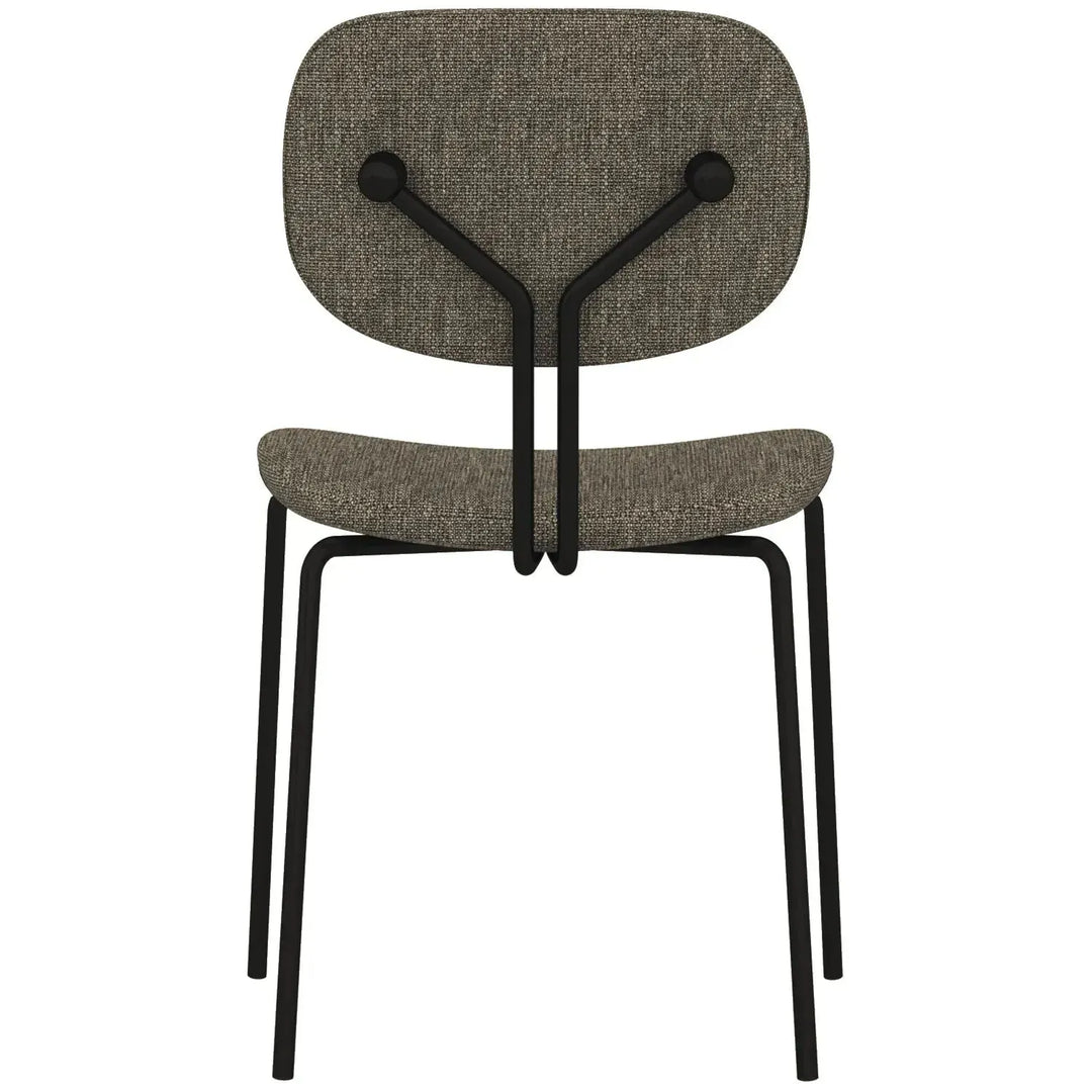 Industrial fabric dining chair et situational feels.