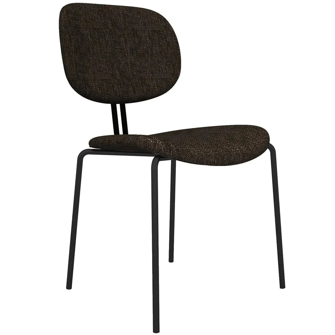 Industrial fabric dining chair et layered structure.