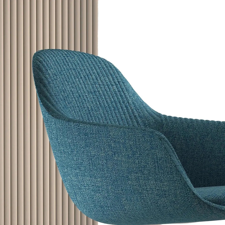 Modern fabric office chair sys in real life style.