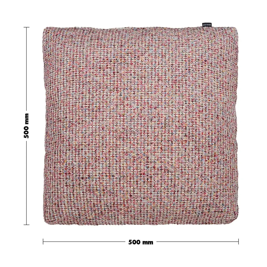 Modern fabric sofa pillow autumn pink size charts.