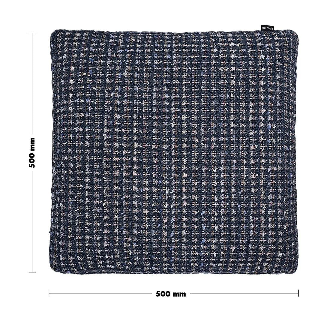 Scandinavian fabric sofa pillow sapphire blue size charts.
