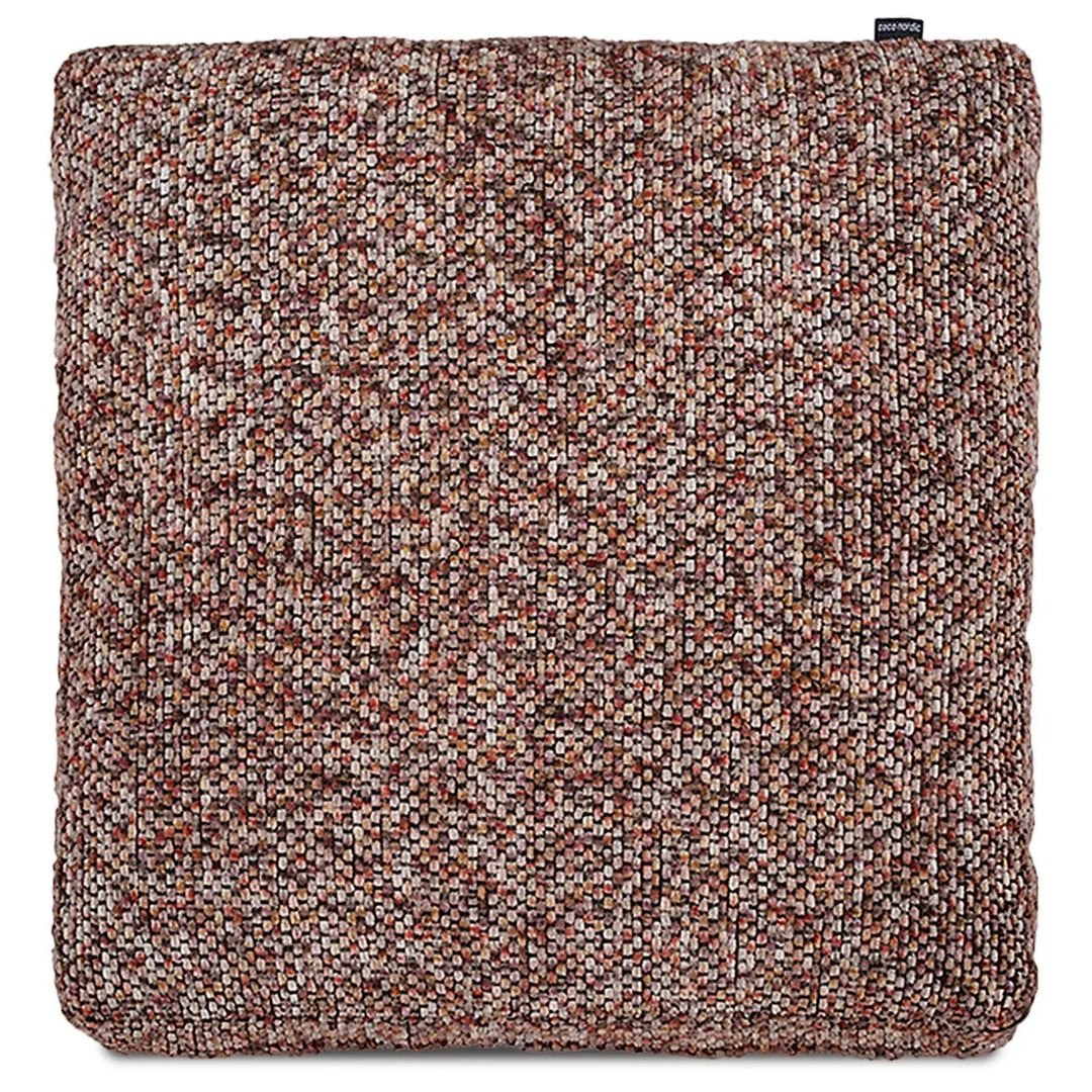 Modern fabric sofa pillow spring red in white background.
