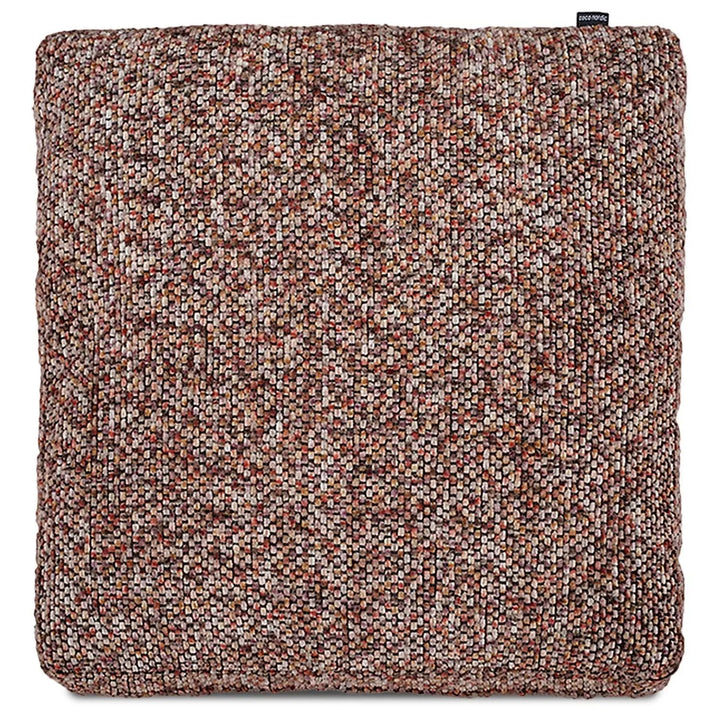 Modern fabric sofa pillow spring red in white background.