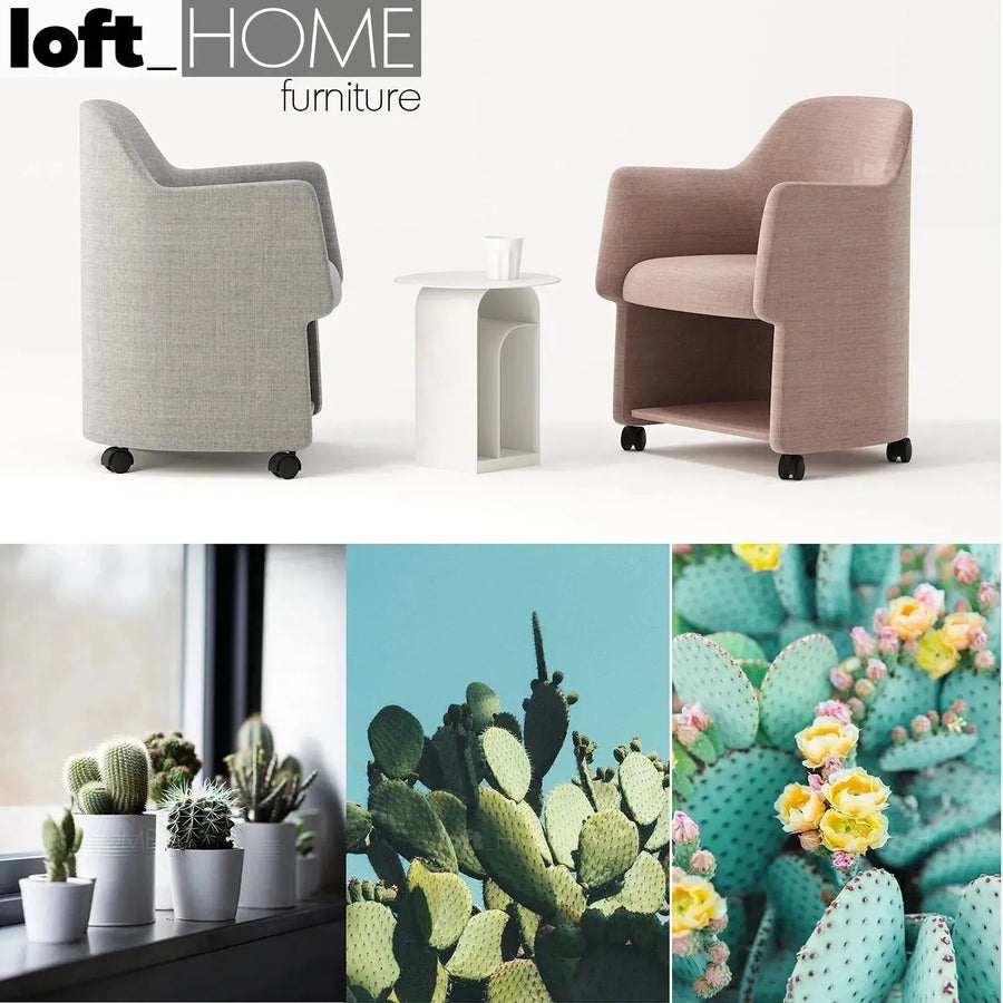 Modern fabric training 1 seater sofa cactus primary product view.