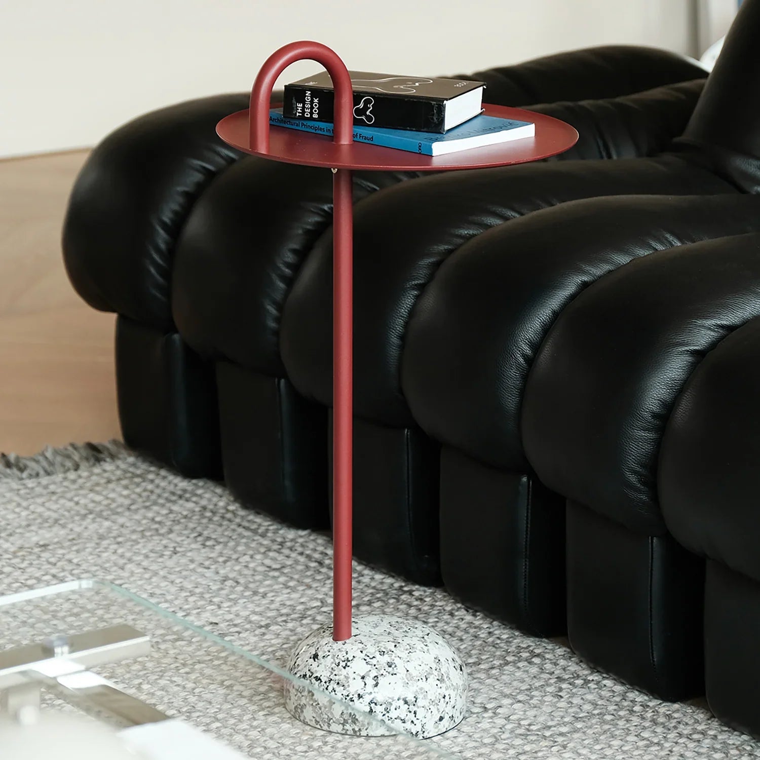 Bauhaus Steel Marble Side Table LOOP – LOFT HOME