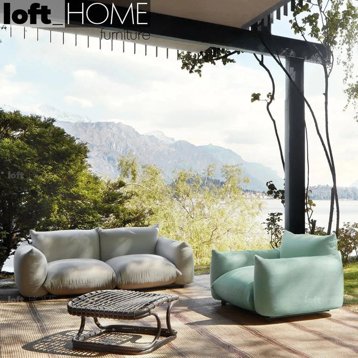 Cream teddy fabric 1 seater sofa marenco situational feels.