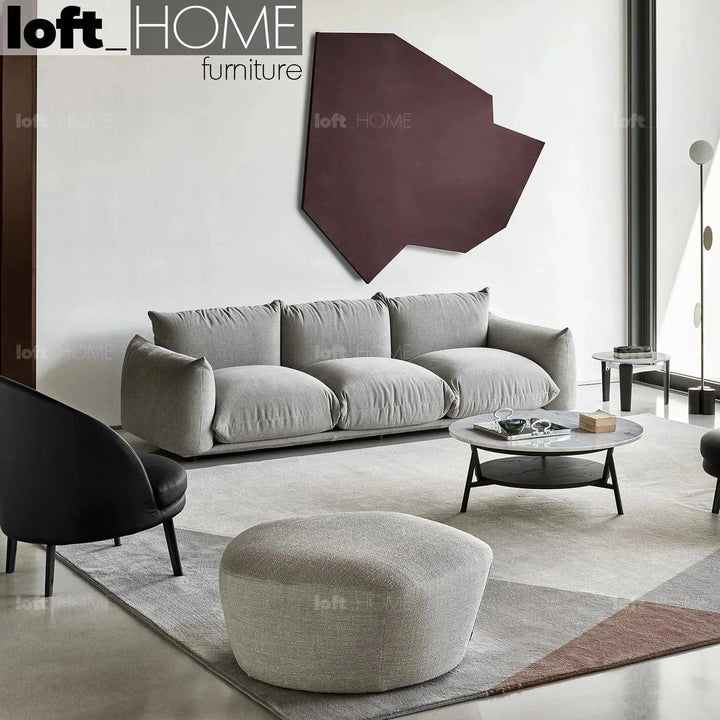 Cream teddy fabric 3 seater sofa marenco situational feels.