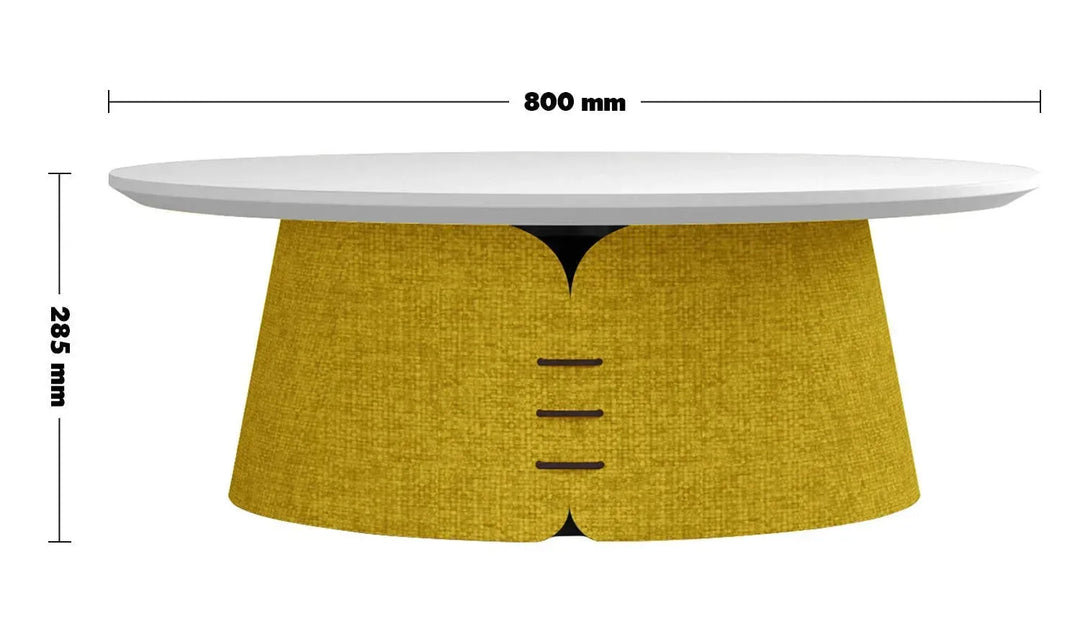 Contemporary wood coffee table collar size charts.