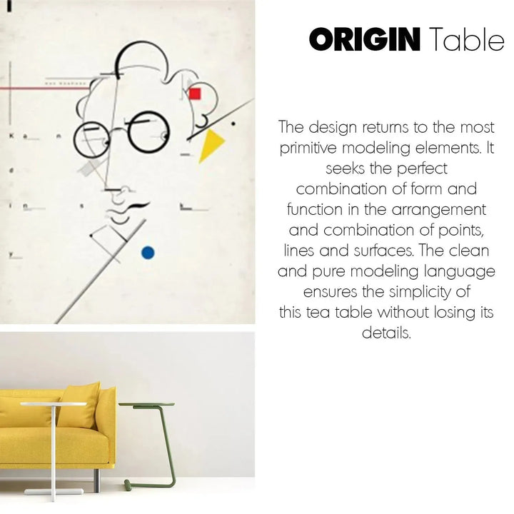 Minimalist wood side table origin in real life style.