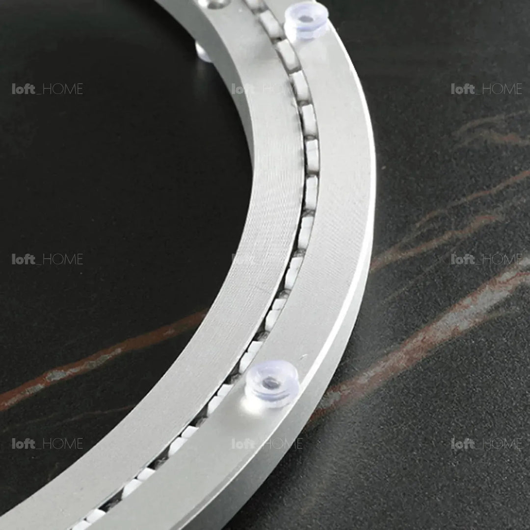 Modern extendable sintered stone dining table dale in real life style.