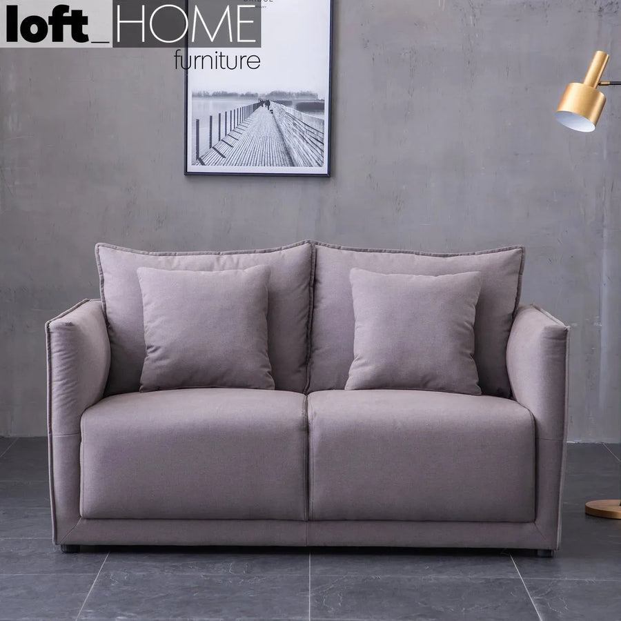 Modern fabric 2 seater sofa adam primary product view.