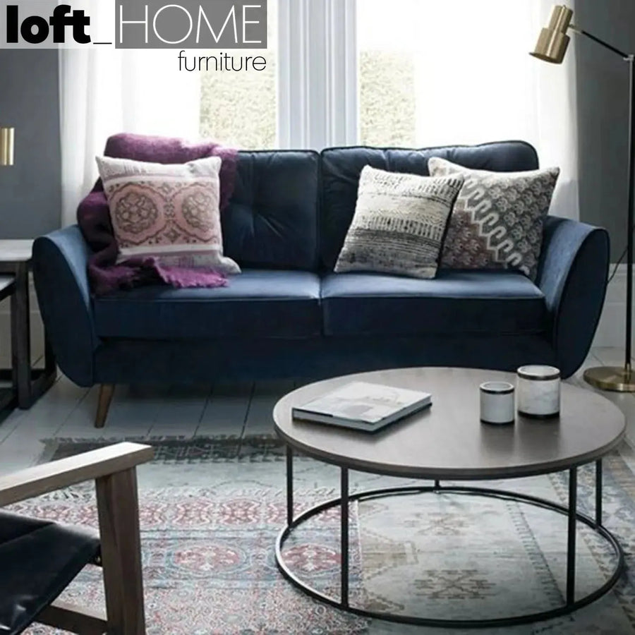 Scandinavian fabric 2 seater sofa henri primary product view.