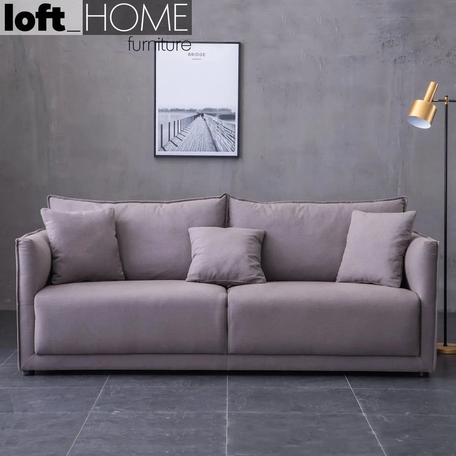 Modern Fabric 3 Seater Sofa ADAM – LOFT HOME