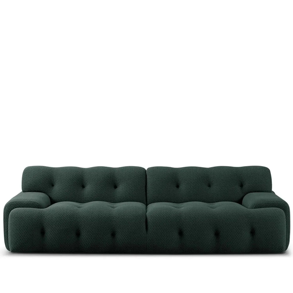 Contemporary fabric 3 seater sofa blogger in white background.