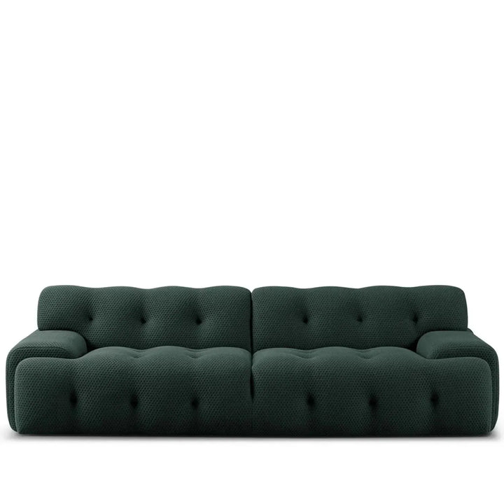Contemporary fabric 3 seater sofa blogger in white background.