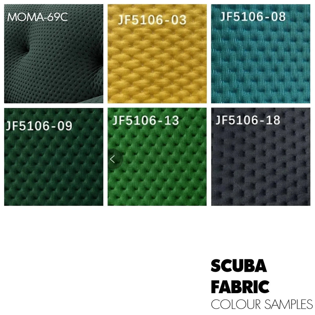 Contemporary fabric 2 seater sofa blogger color swatches.