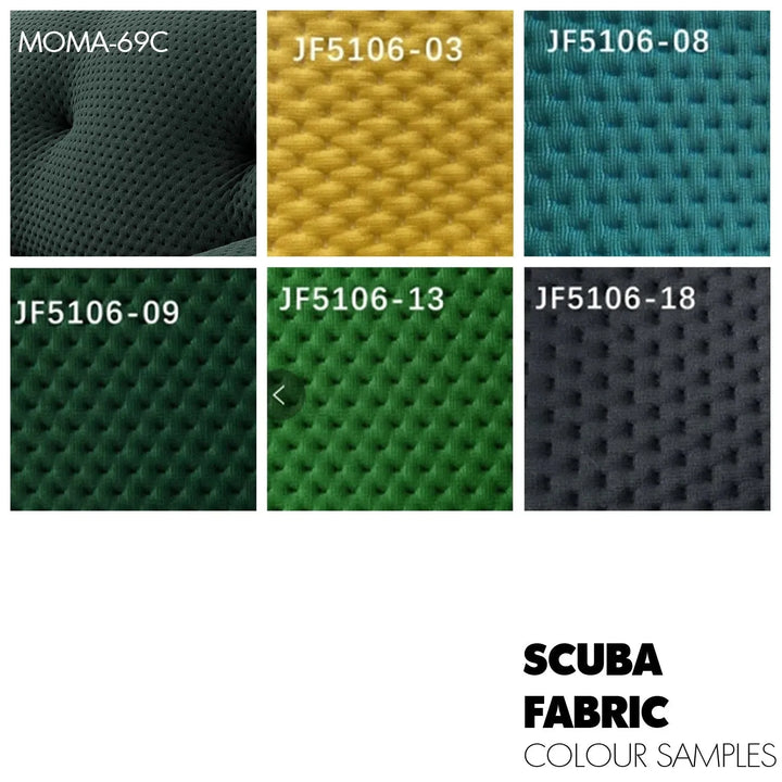 Contemporary fabric 4 seater sofa blogger color swatches.