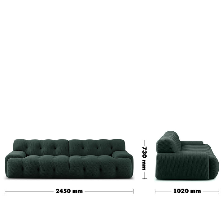 Contemporary fabric 3 seater sofa blogger size charts.