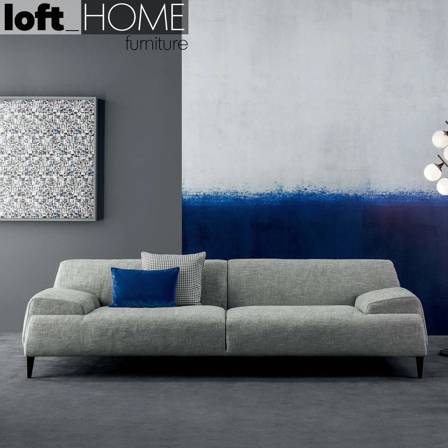 Modern Fabric 3 Seater Sofa CAVE – LOFT HOME