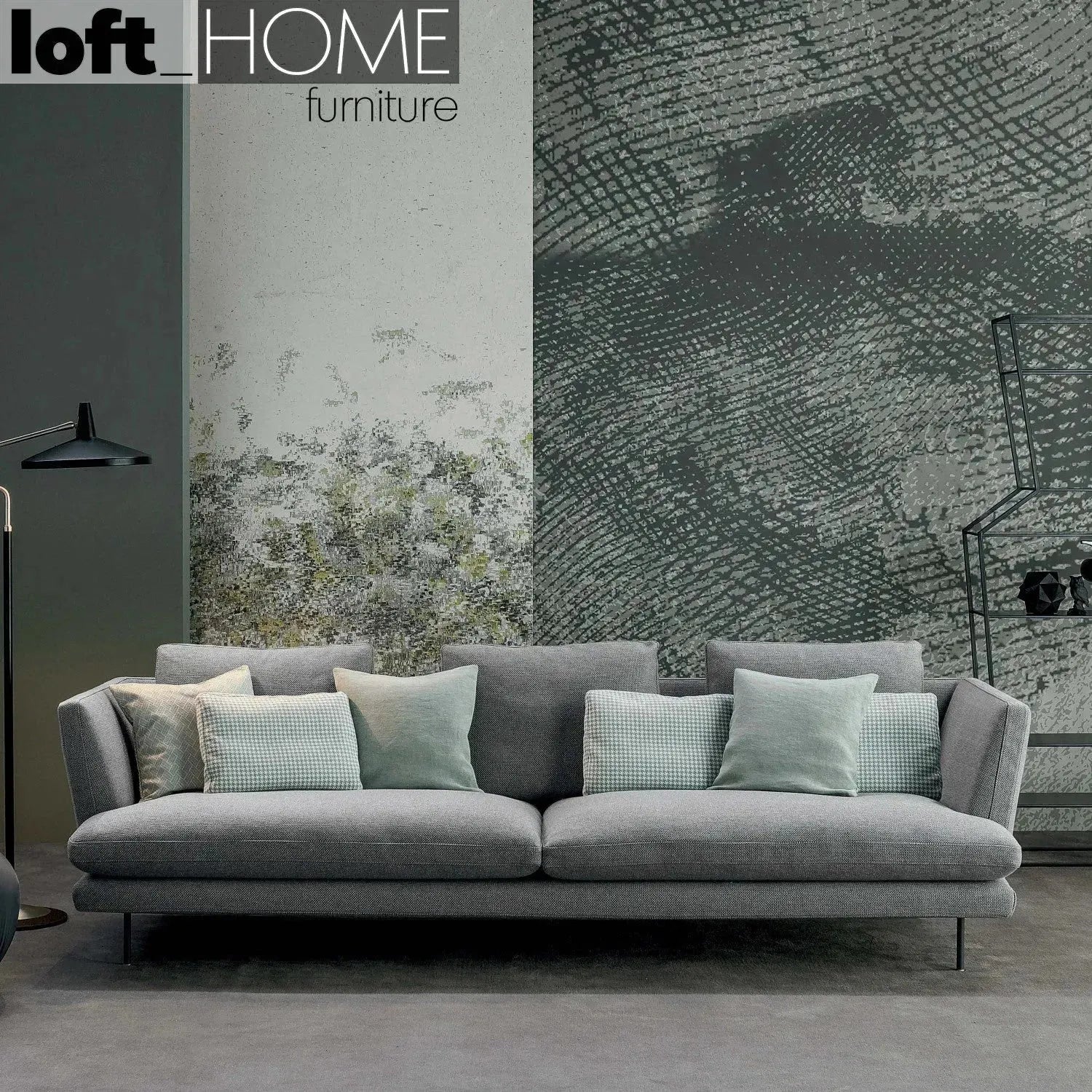 Modern Fabric 3 Seater Sofa LARS – LOFT HOME