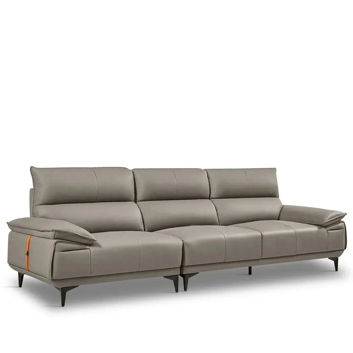 Modern genuine leather 3 seater sofa kuka conceptual design.