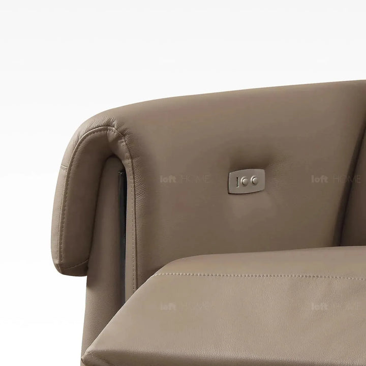 Modern genuine leather electric recliner 1 seater sofa cheers with context.