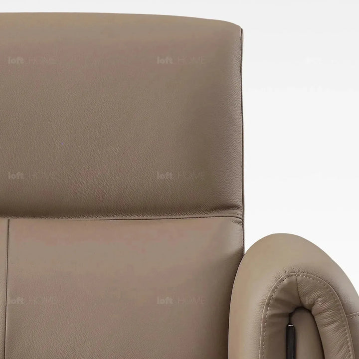 Modern genuine leather electric recliner 1 seater sofa cheers environmental situation.