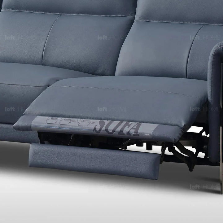 Modern genuine leather electric recliner 3 seater sofa cheers with context.