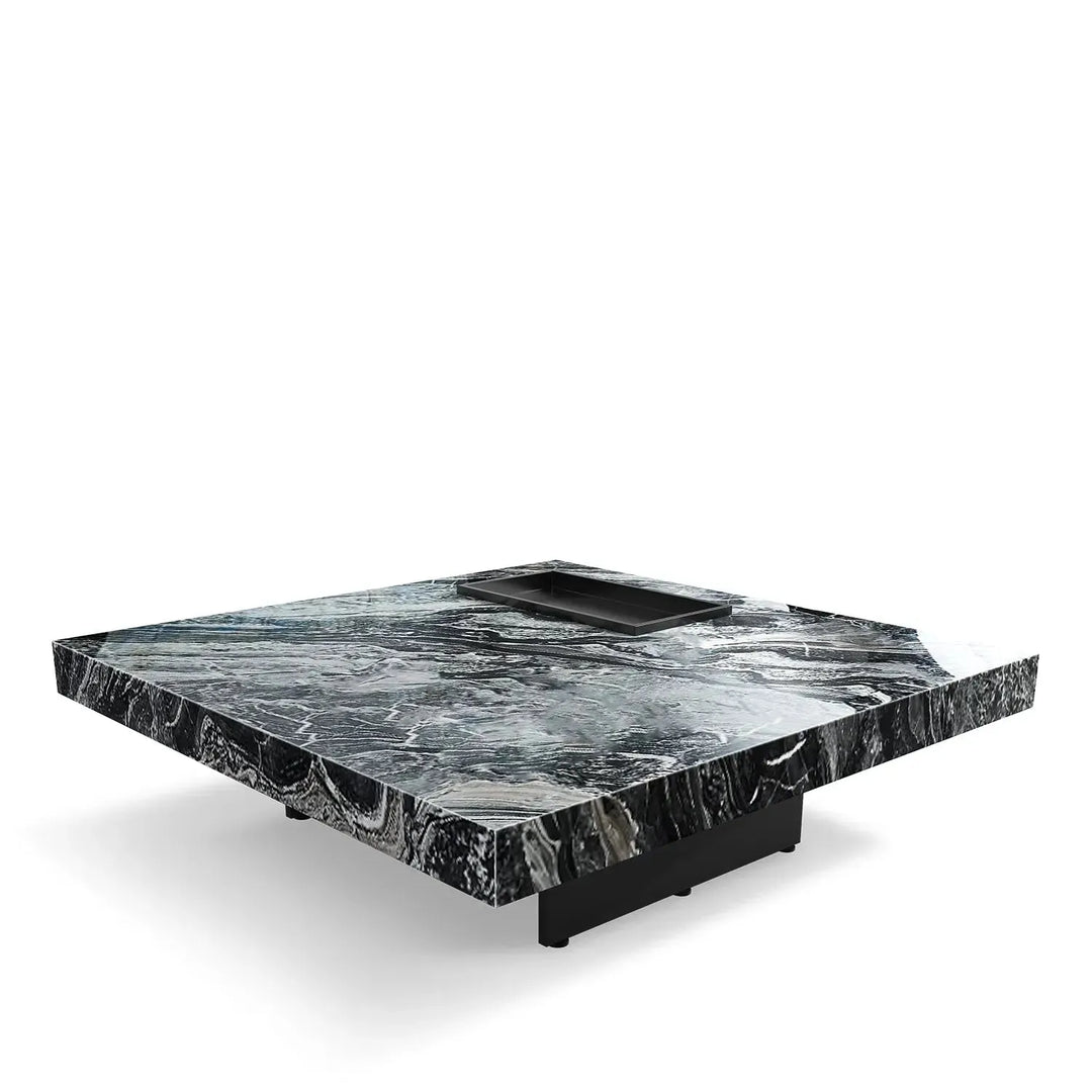 Modern marble coffee table pedro in details.