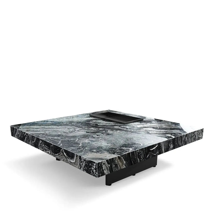 Modern marble coffee table pedro in details.
